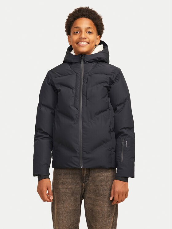 

Пуховик стандартного кроя Jack&Jones Junior, черный