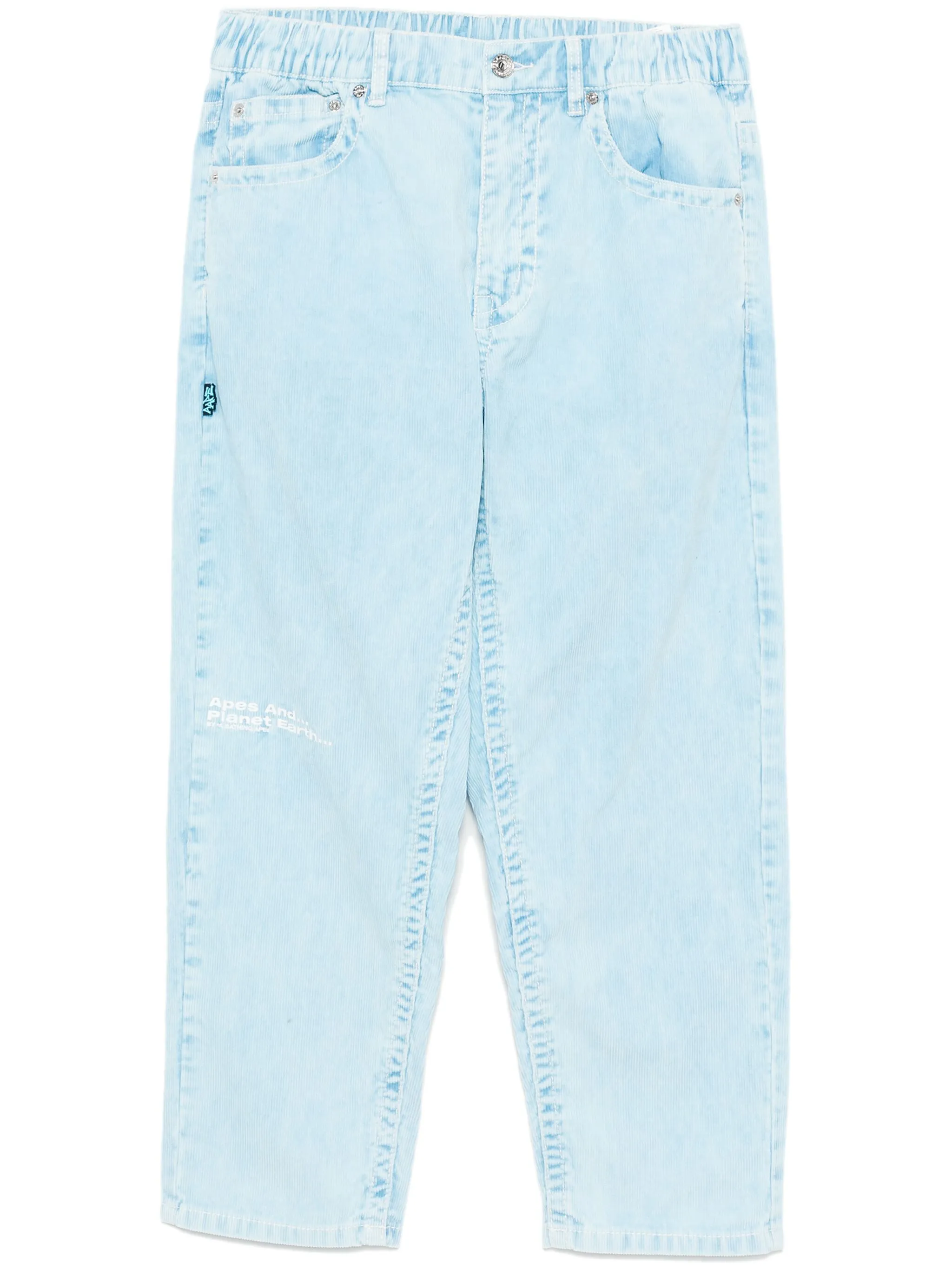 

Вельветовые брюки Aape By A Bathing Ape, синий