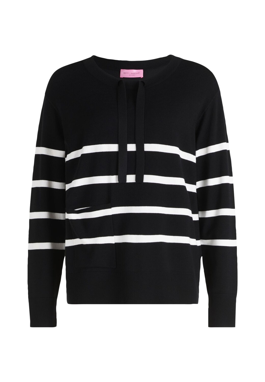 

Свитер тонкой вязки с полосками BETTY BARCLAY, цвет Patch Black/cream