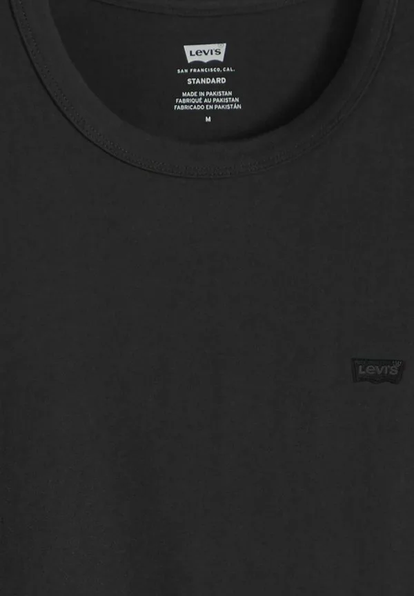 Оригинальная футболка, окрашенная в цвет бордо, базовая футболка. Levi'S, Garment Dye Oxblood - Blacks — фото 4
