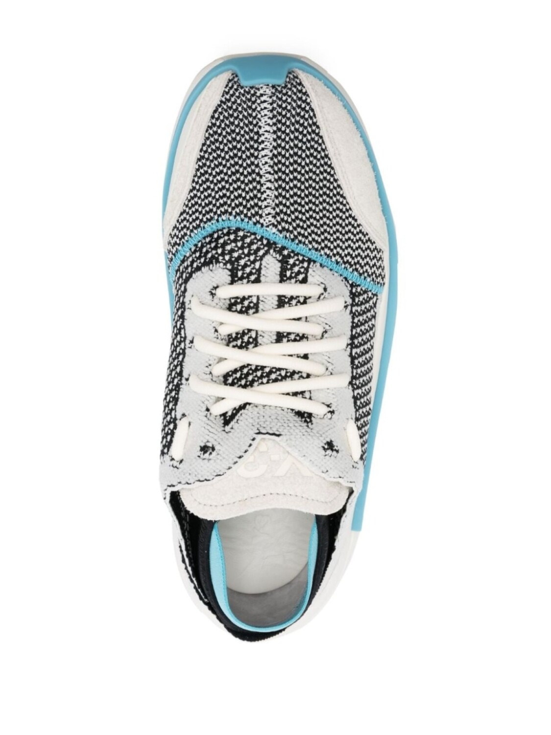 Y-3 трикотажные кроссовки Qisan из коллаборации с adidas, серый — фото 4