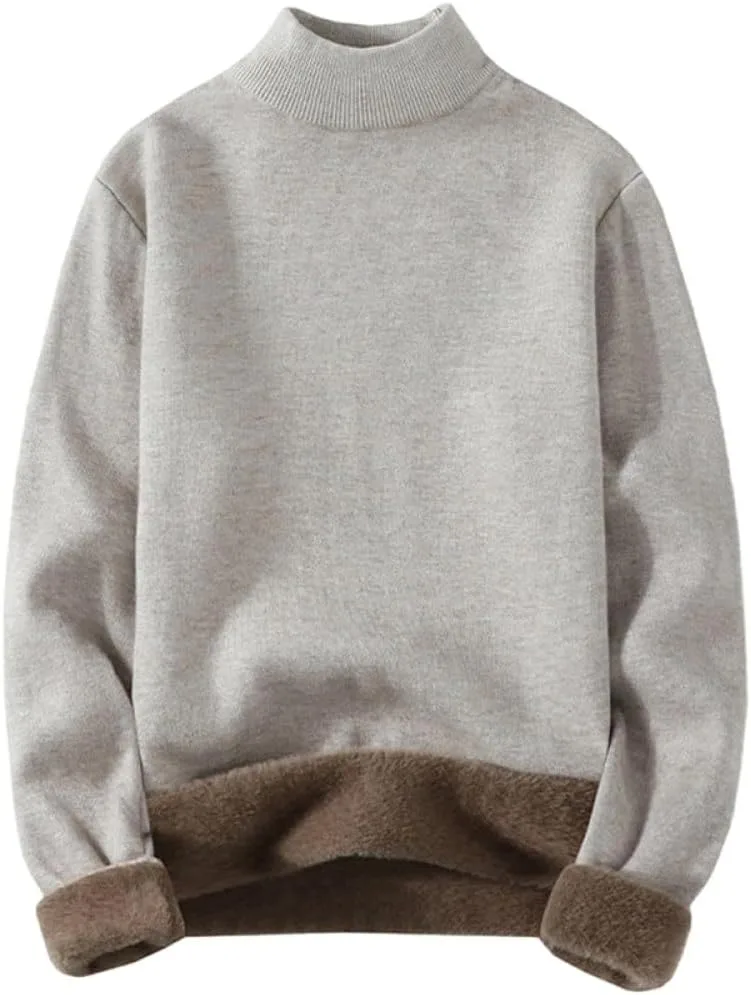 

SWEPER мужской свитер-пуловер — зимняя водолазка с утеплением