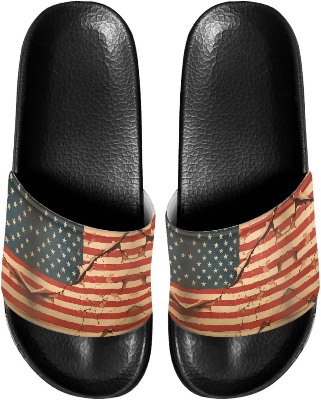 

Шлепанцы Vuriqeby Cloud для мужчин, противоскользящие, быстросохнущие, American Flag