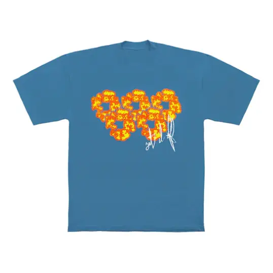 

Футболка Denim Tears x Offset Set It Off #2 T-Shirt 'Blue', синий