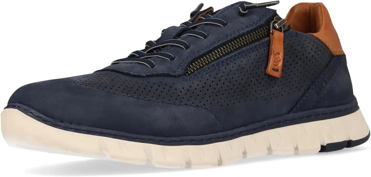 Мужские деловые туфли Salamander, на шнуровке, со сменной стелькой, Dark Blue 4100