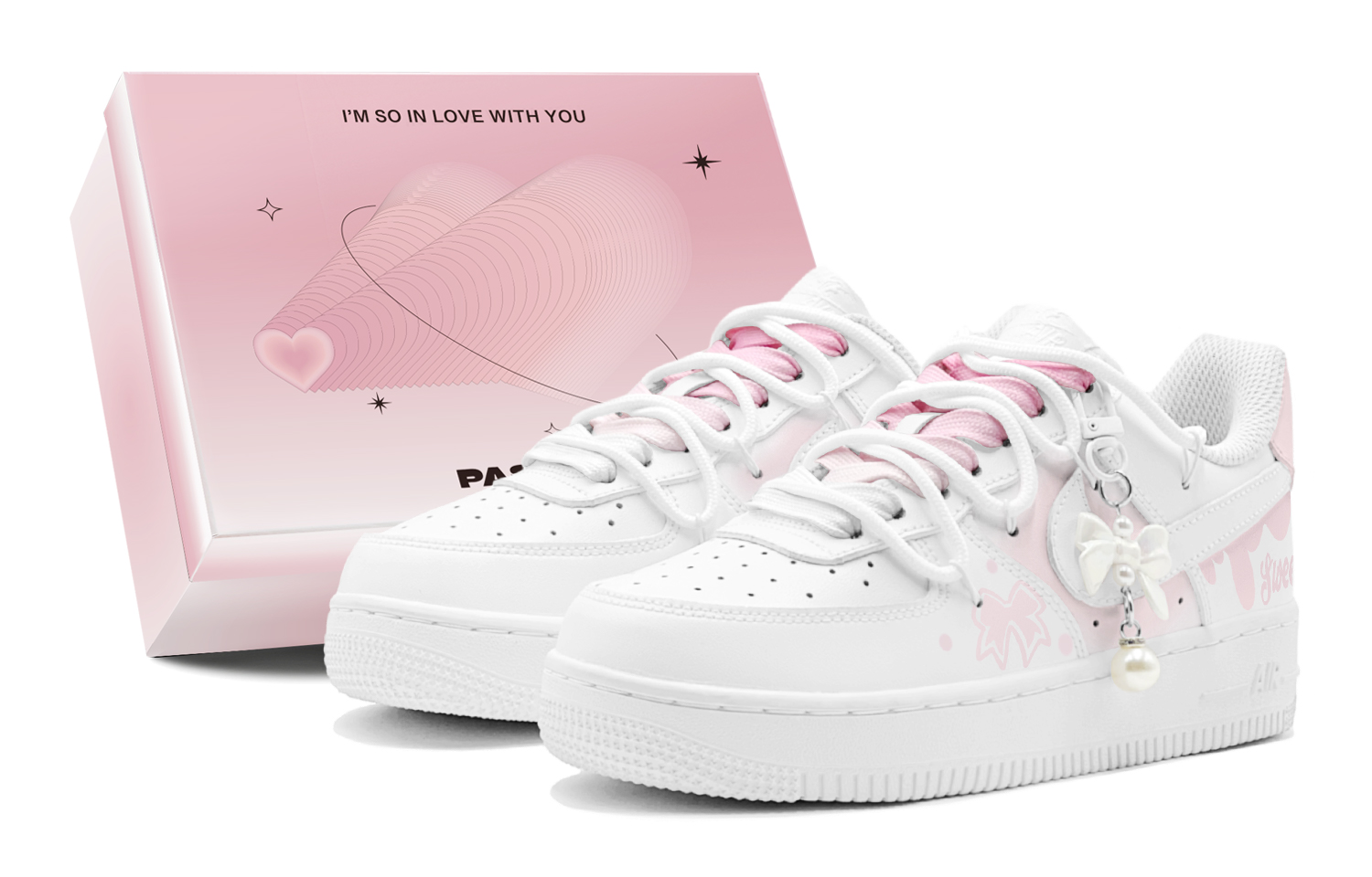 

Детские кроссовки для скейтбординга Air Force 1 LE Low Top для подростков Nike, Lotus Color