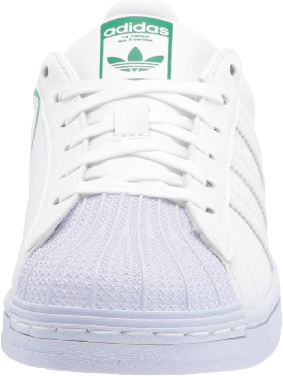Кроссовки adidas Originals Kids' Superstar Camo J, белый/зеленый — фото 2