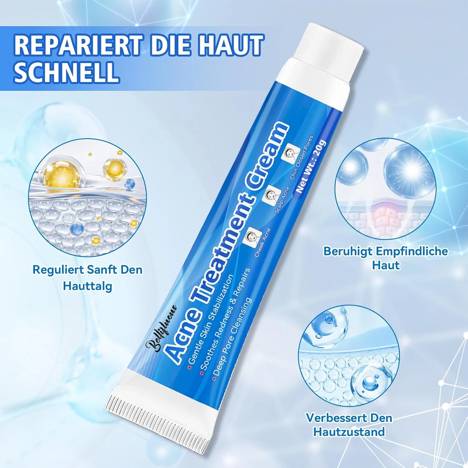 Крем для лица Bellifluous — От прыщей Anti Pimple для всех типов кожи — фото 4