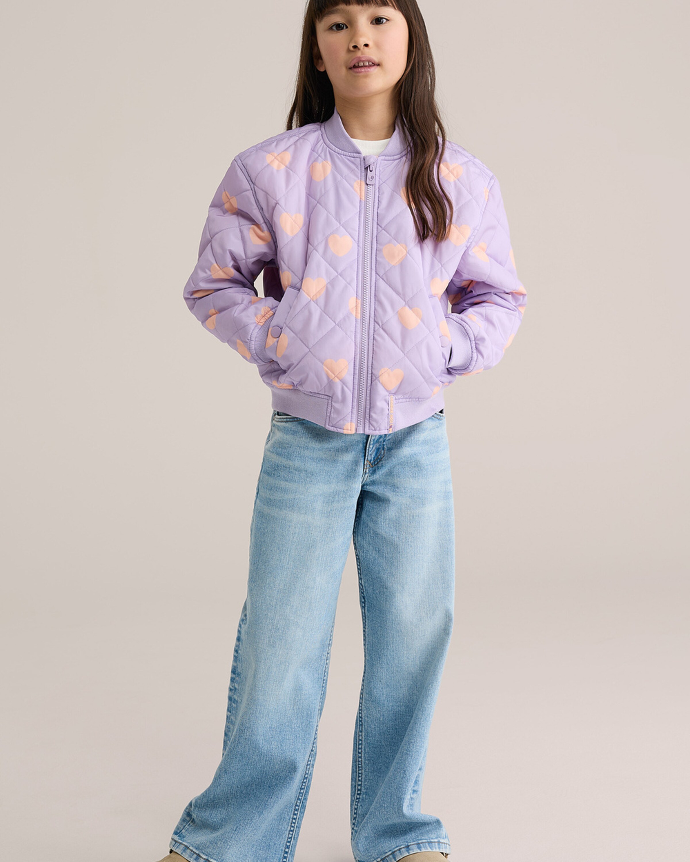 WE Fashion Межсезонная куртка в цвете лаванда — фото 2