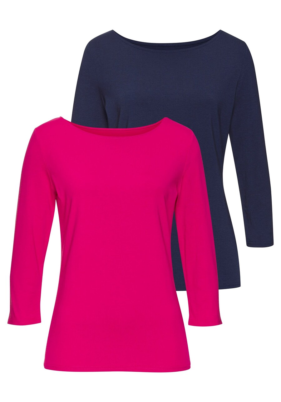

Рубашка LASCANA, цвет Navy/Pink