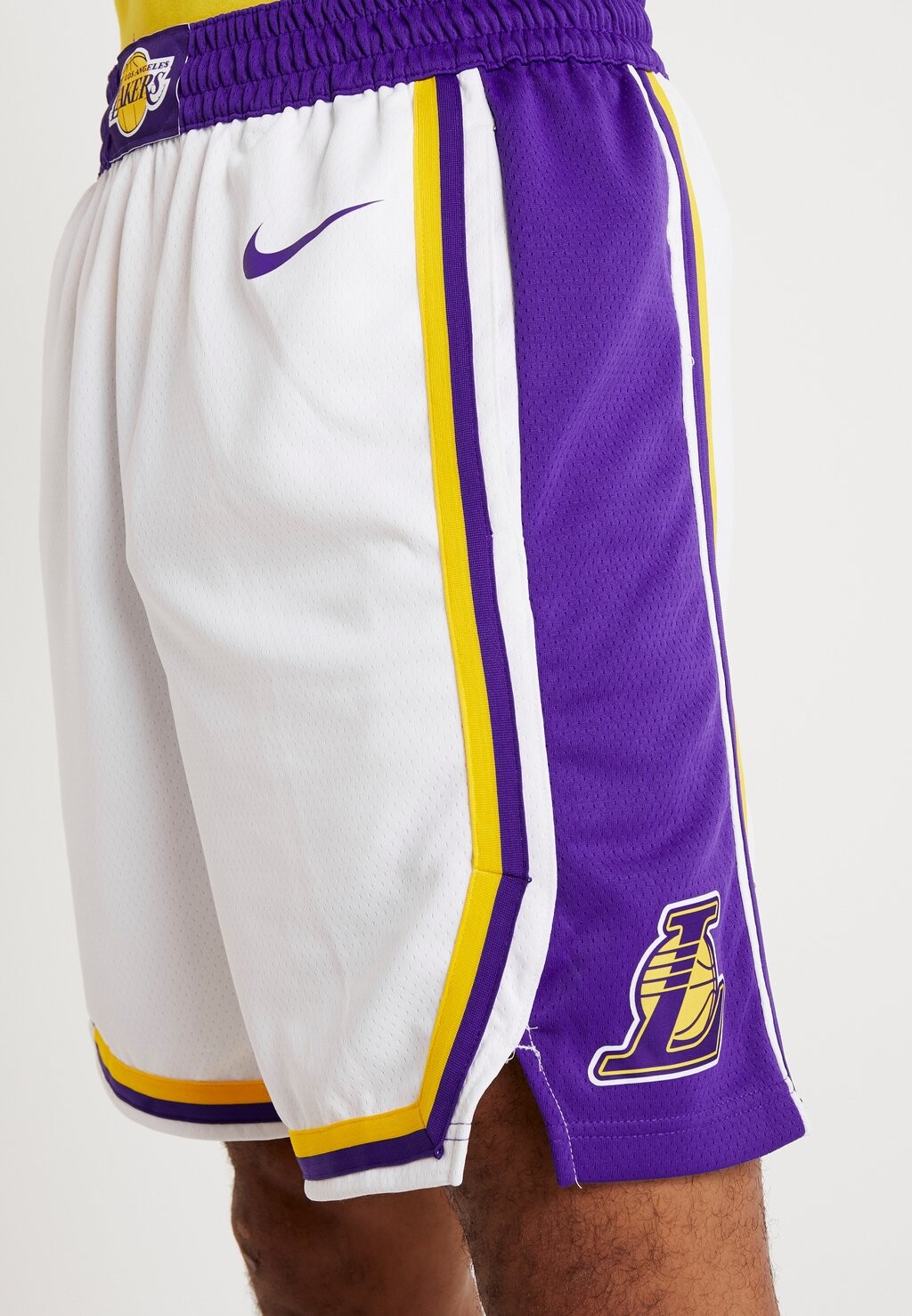 Спортивные шорты LAL M NK SWGMN SHORT HOME 18 Nike, белый/фиолетовый — фото 4