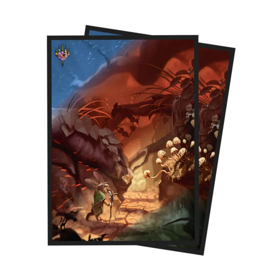 

Сезонные земли — Лес (Лето) (100), Official Magic - The Gathering Sleeves - Bloomburrow
