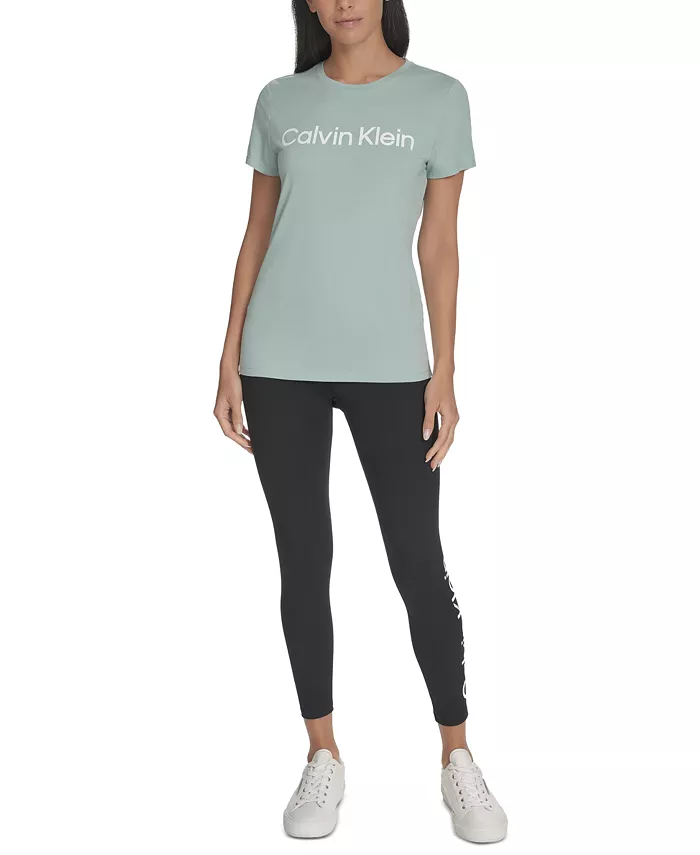 

Женская футболка с логотипом Calvin Klein, синий