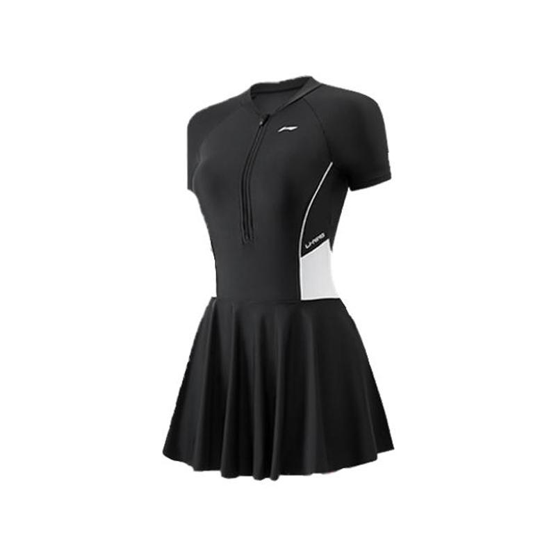 

Коллекция спортивной моды Цельные купальники для женщин LINING, черный