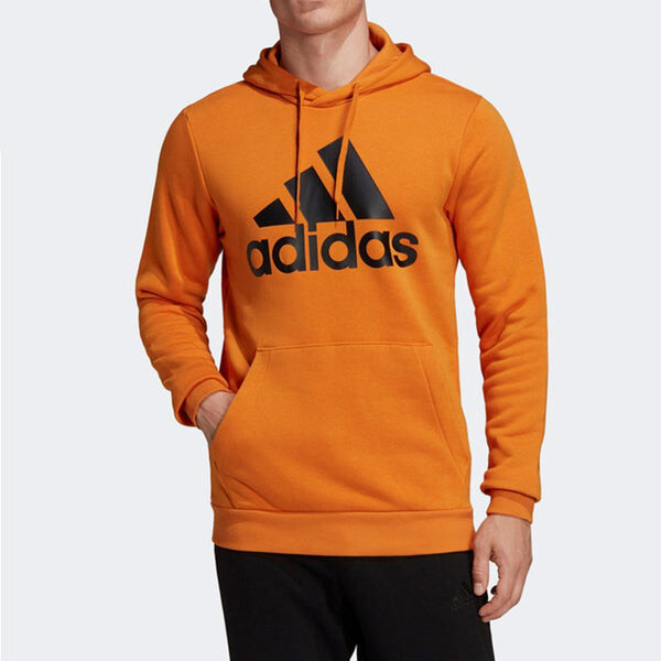 Толстовка Men's adidas Bl Fl Hd Kangaroo Pocket Orange, оранжевый — фото 3