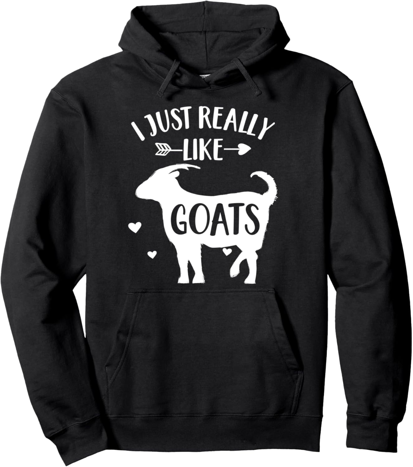 

Подарок для любителя коз: Забавная толстовка с изображением козы Shirtbooth: Animal Lovers, черный