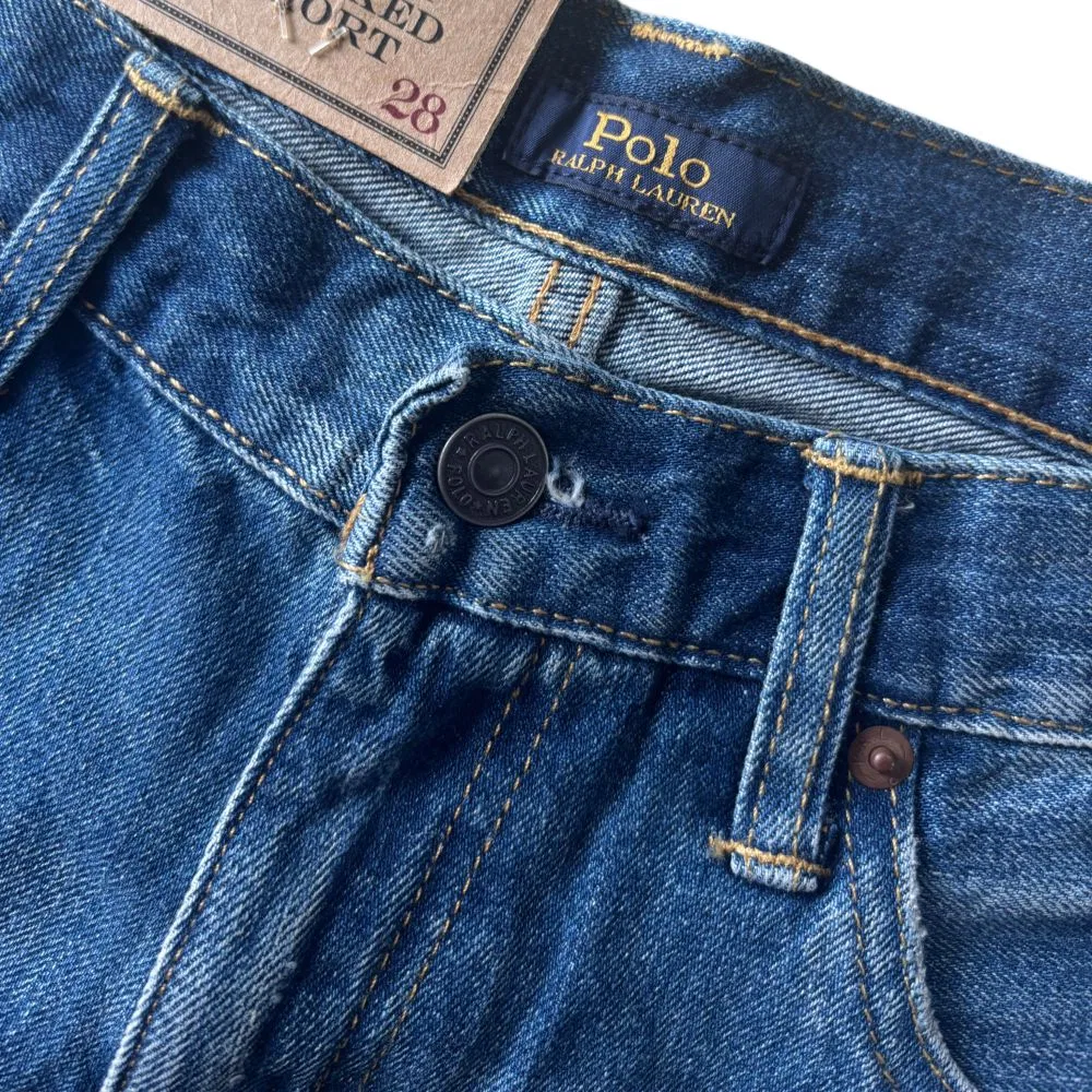 Джинсовые шорты Polo Ralph Lauren синие — фото 4
