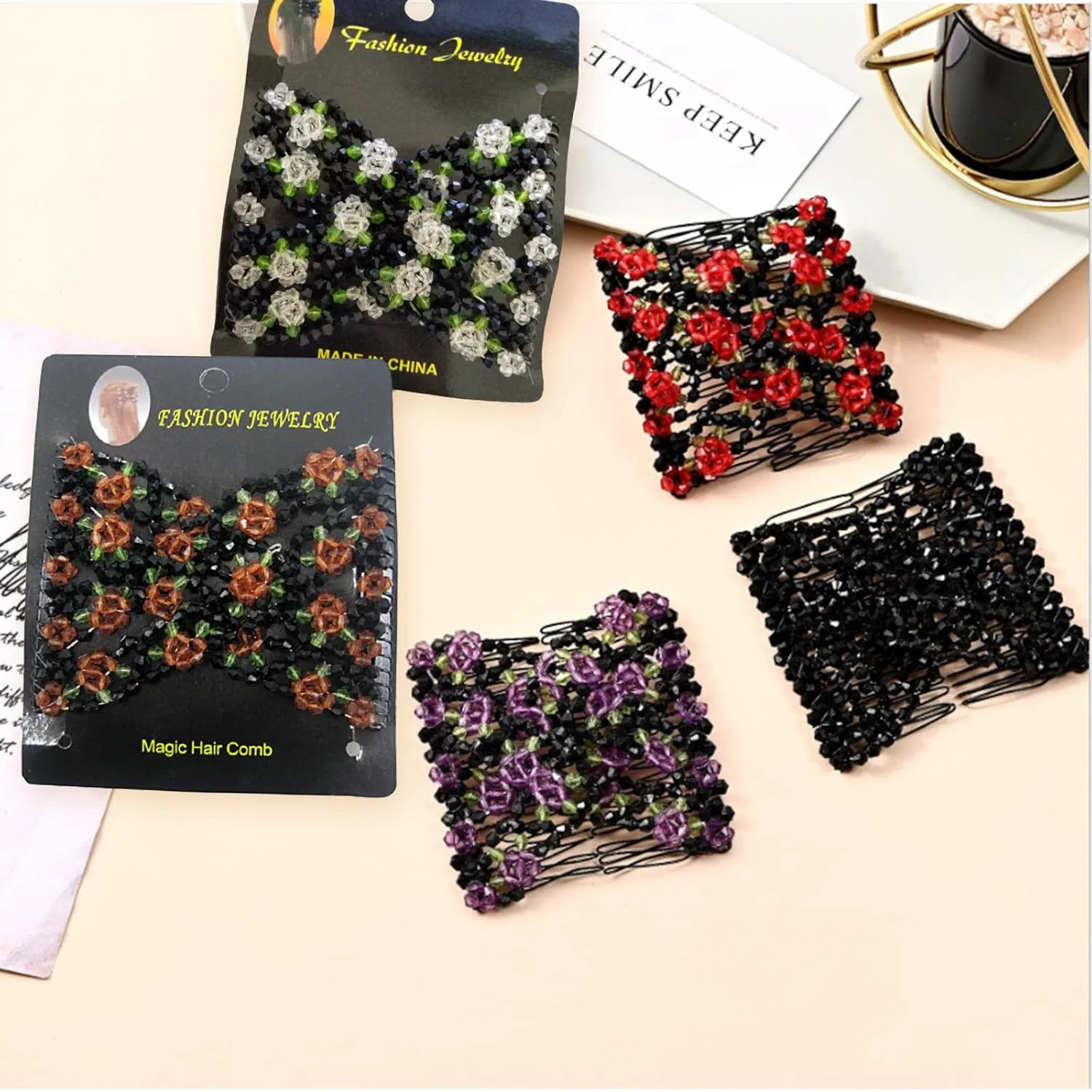 Набор эластичных заколок-гребней Cosswe Magic Hair Clip, 5 шт. Cosswe — фото 4