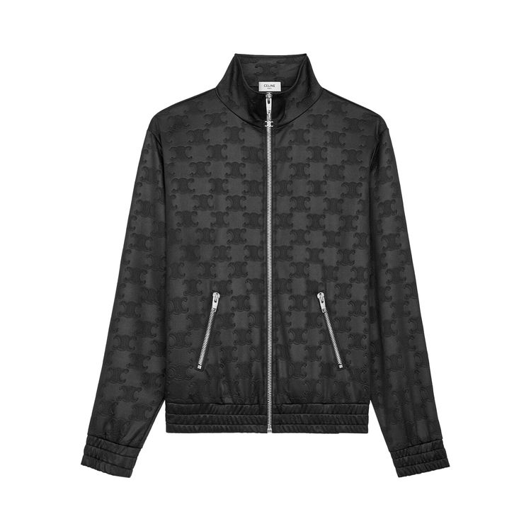 

Куртка CELINE Triomphe Tracksuit Jacket 'Black', черный