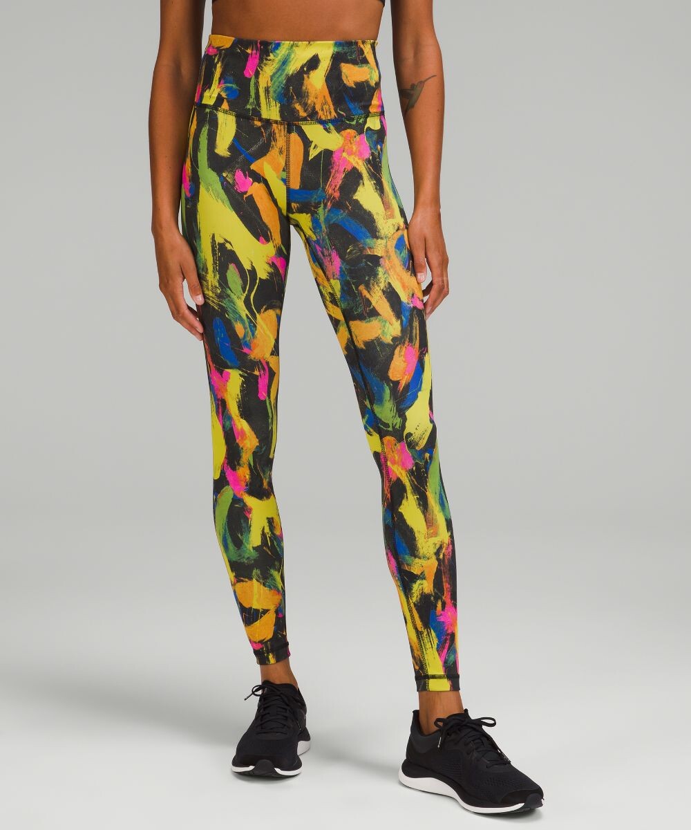 

Высокие леггинсы Wunder Train Lululemon, черный