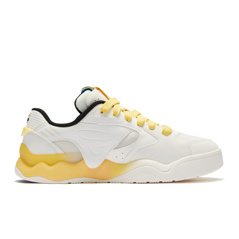 Кроссовки FILA FUSION Kick 2.0 Skateboarding Shoes Men Low-top Snow White / Lemon Yellow, желтый — фото 3