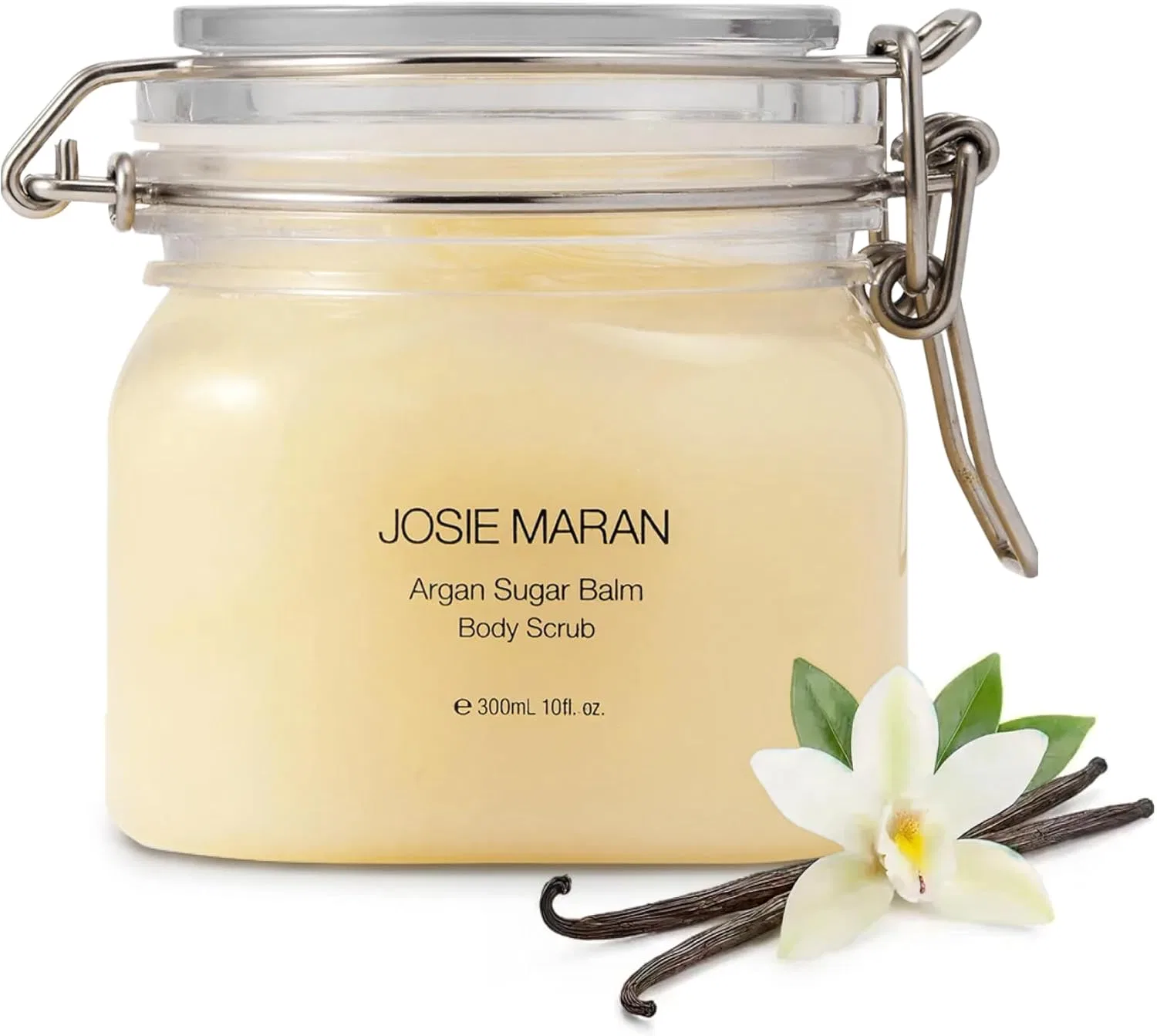 Скраб для тела сахарный Josie Maran с аргановым и кокосовым маслом, ваниль, 283.5 г