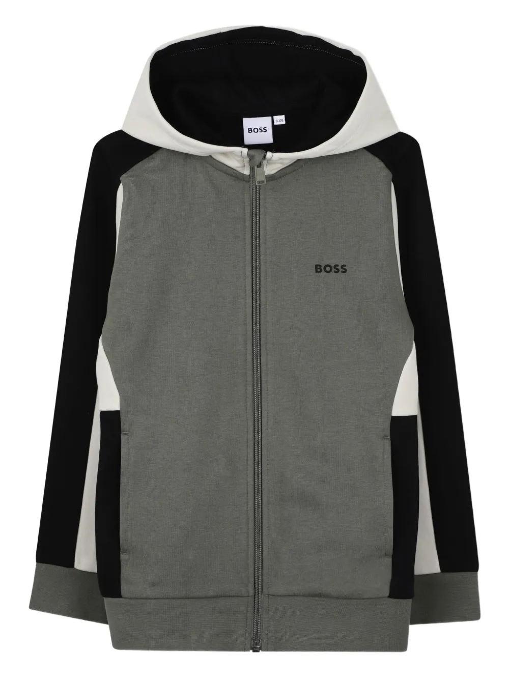 

Худи с цветными блоками BOSS Kidswear, зеленый