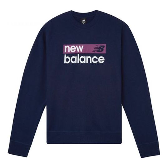 

Свитер (WMNS) New Balance Logo Sweatshirt 'Pigment', темно-синий