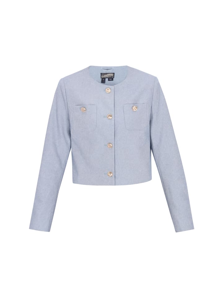 

DreiMaster Женский пиджак светло-голубого цвета