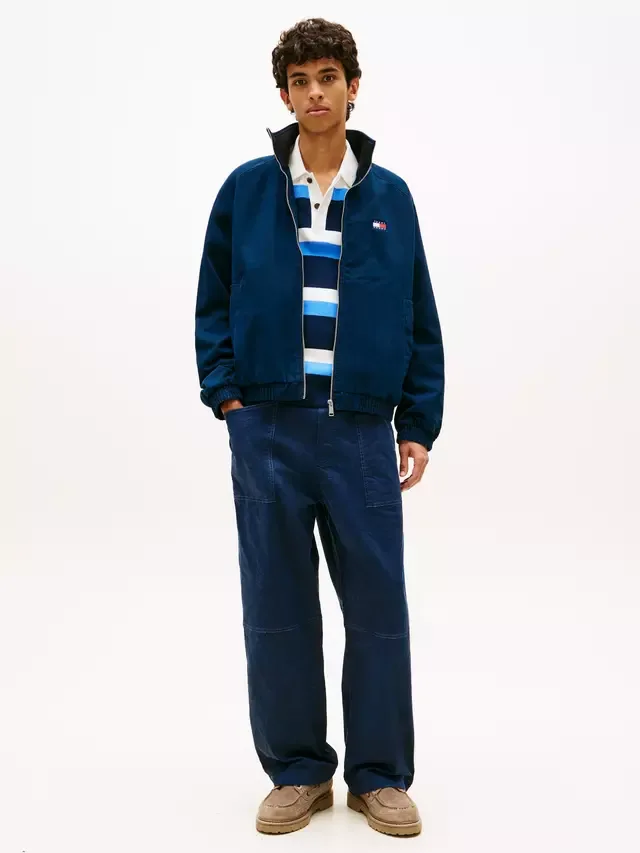 Куртка-бомбер из саржи с застежкой-молнией Tommy Hilfiger, Dark Blue — фото 3