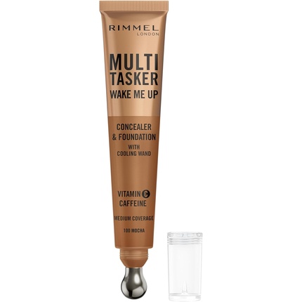 Многофункциональная основа и консилер Wake Me Up 100 Mocha Rimmel — фото 2