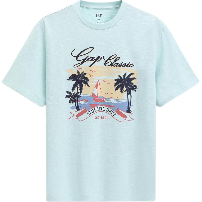

Футболки унисекс с круглым вырезом GAP, aqua зеленый