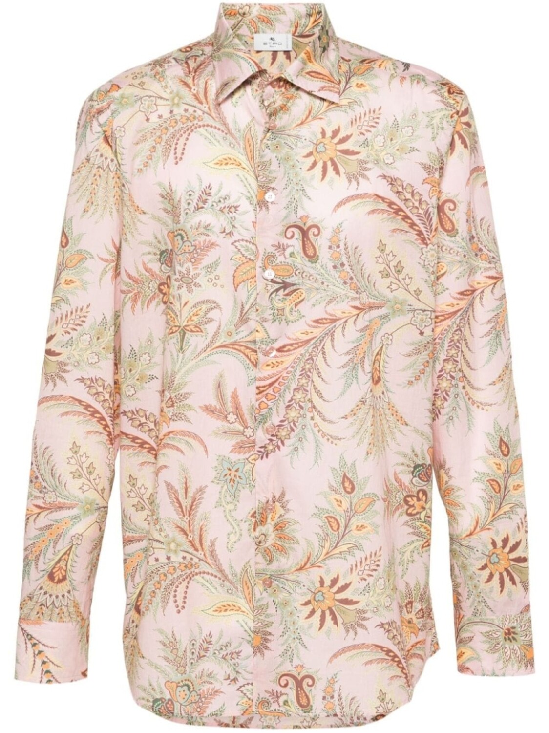 

ETRO рубашка с цветочным принтом, розовый