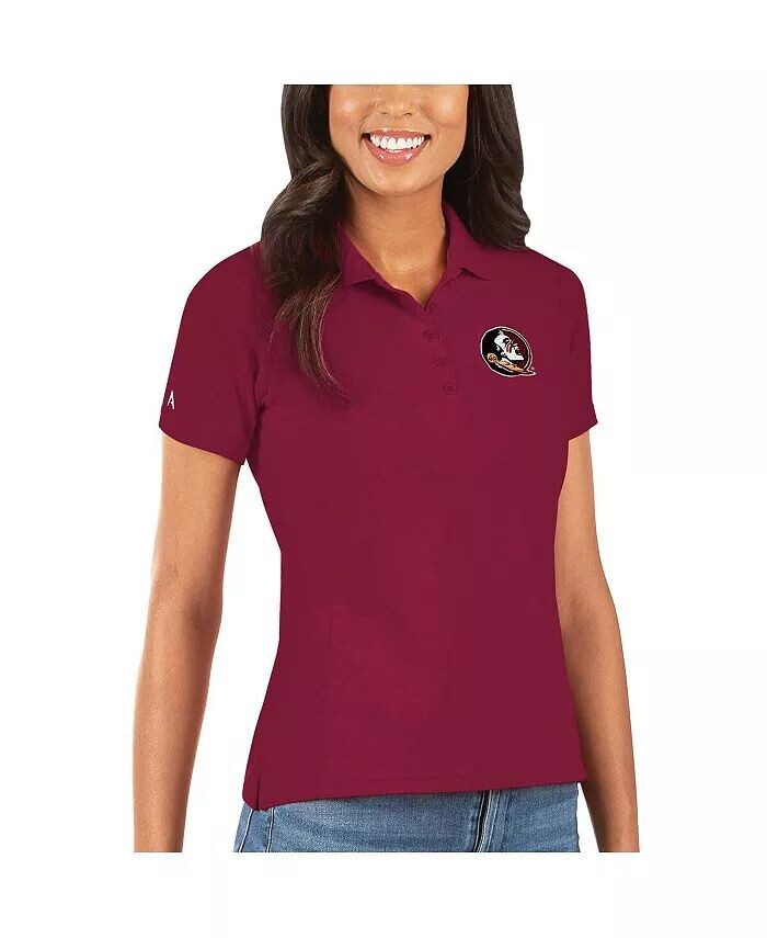 

Женское поло Garnet Florida State Seminoles Legacy Pique Antigua