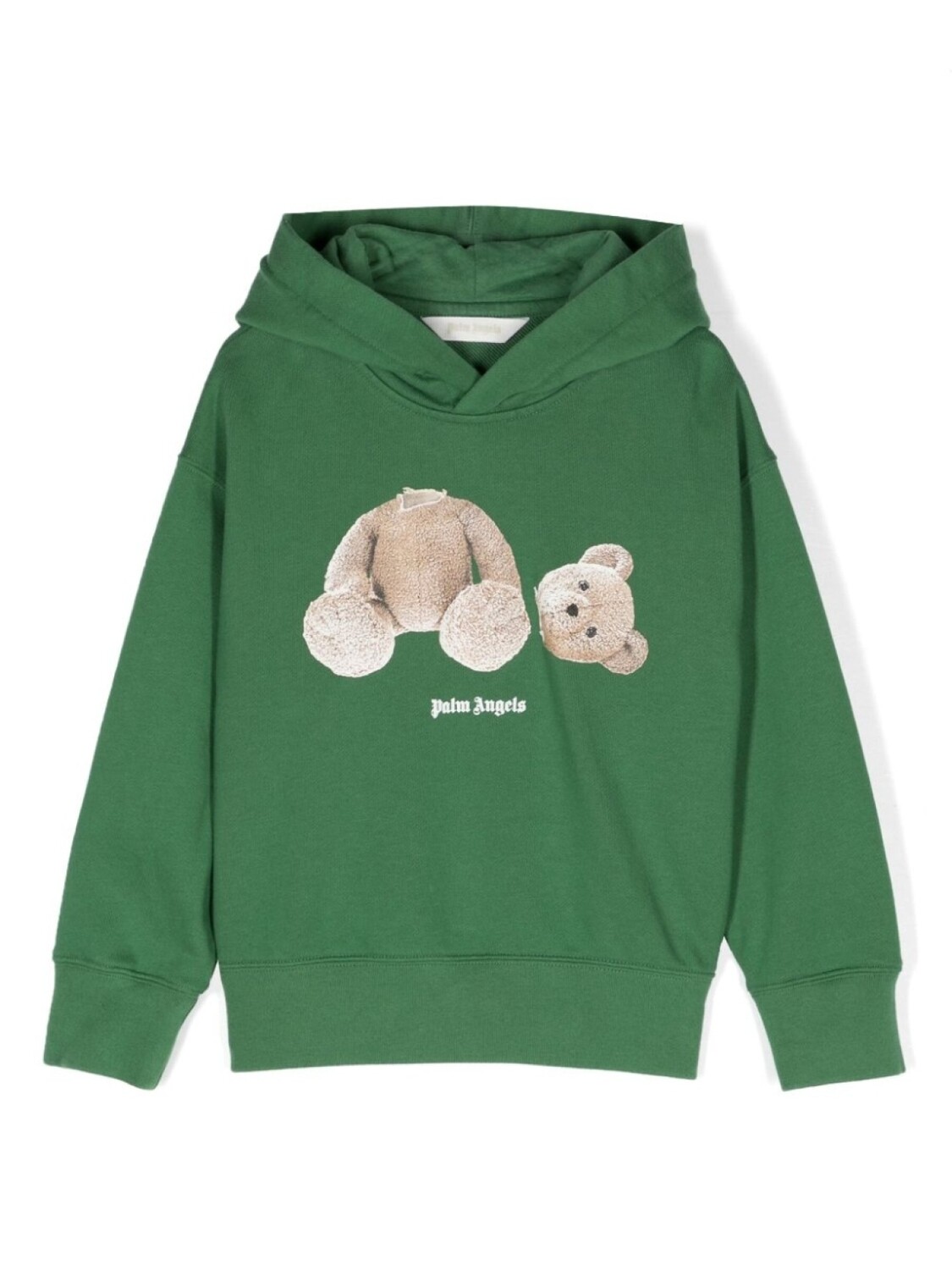 

Palm Angels Kids худи из органического хлопка с графичным принтом, зеленый