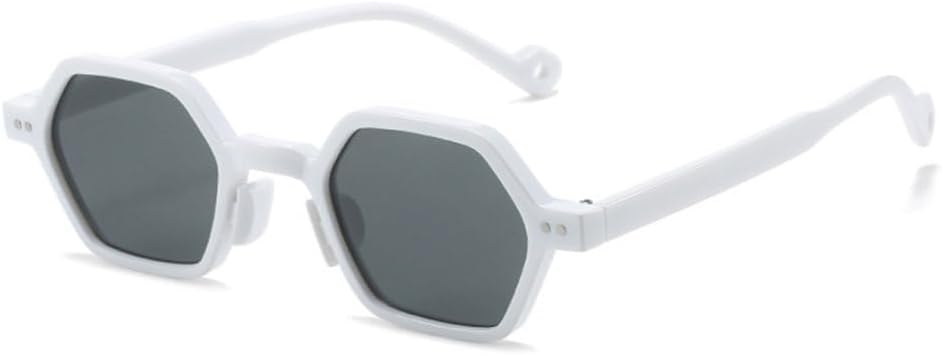 

Солнцезащитные очки Polygon Fashion для женщин, многоцветные, винтажные, мужские, класса люкс, с защитой от УФ-излучения UV400, женские солнцезащитные очки LJTJTAV, White-black