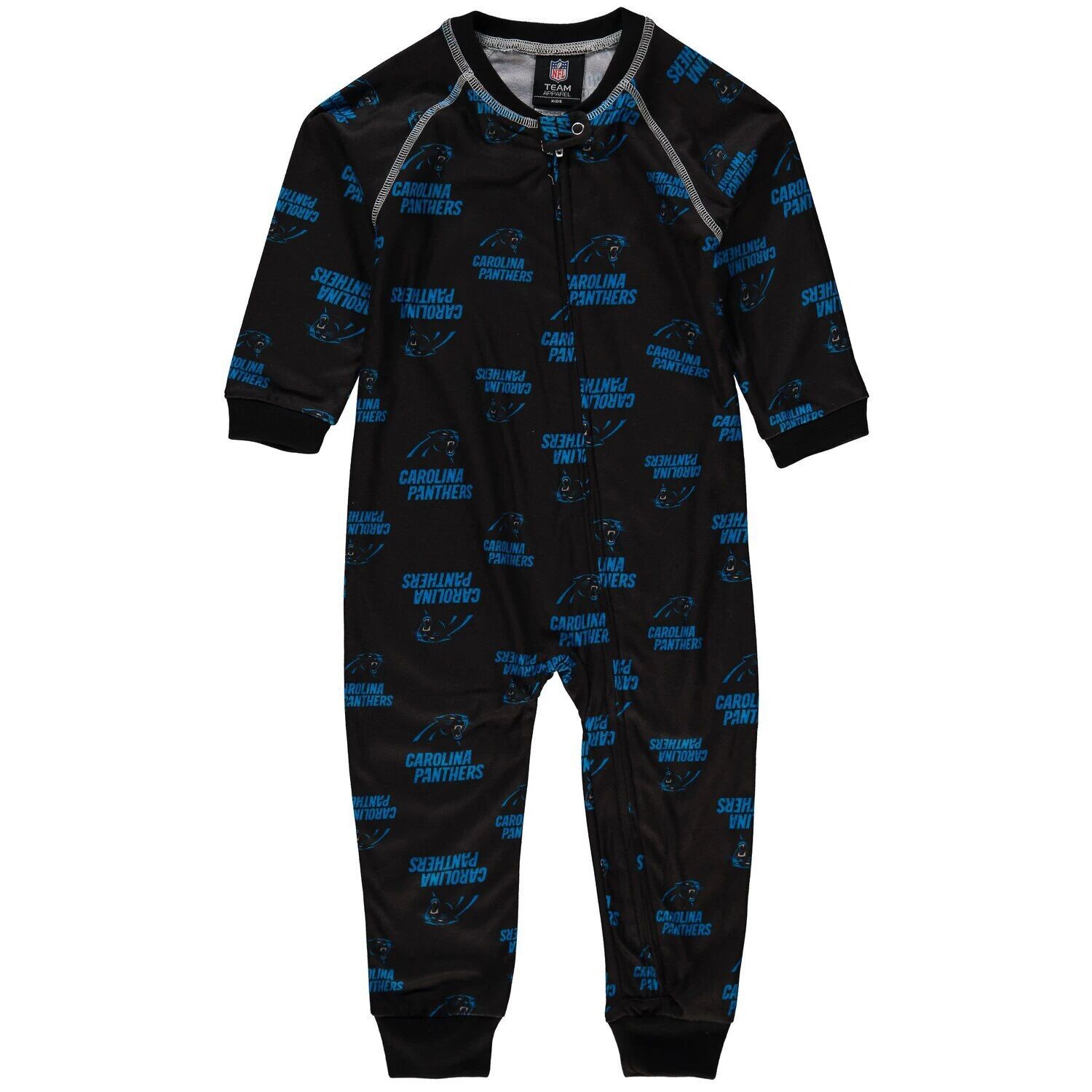 

Джемпер с молнией во всю длину и реглан для малышей Black Carolina Panthers Outerstuff
