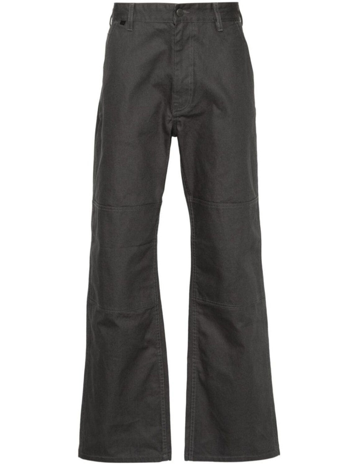 

Acne Studios прямые брюки из канваса, серый
