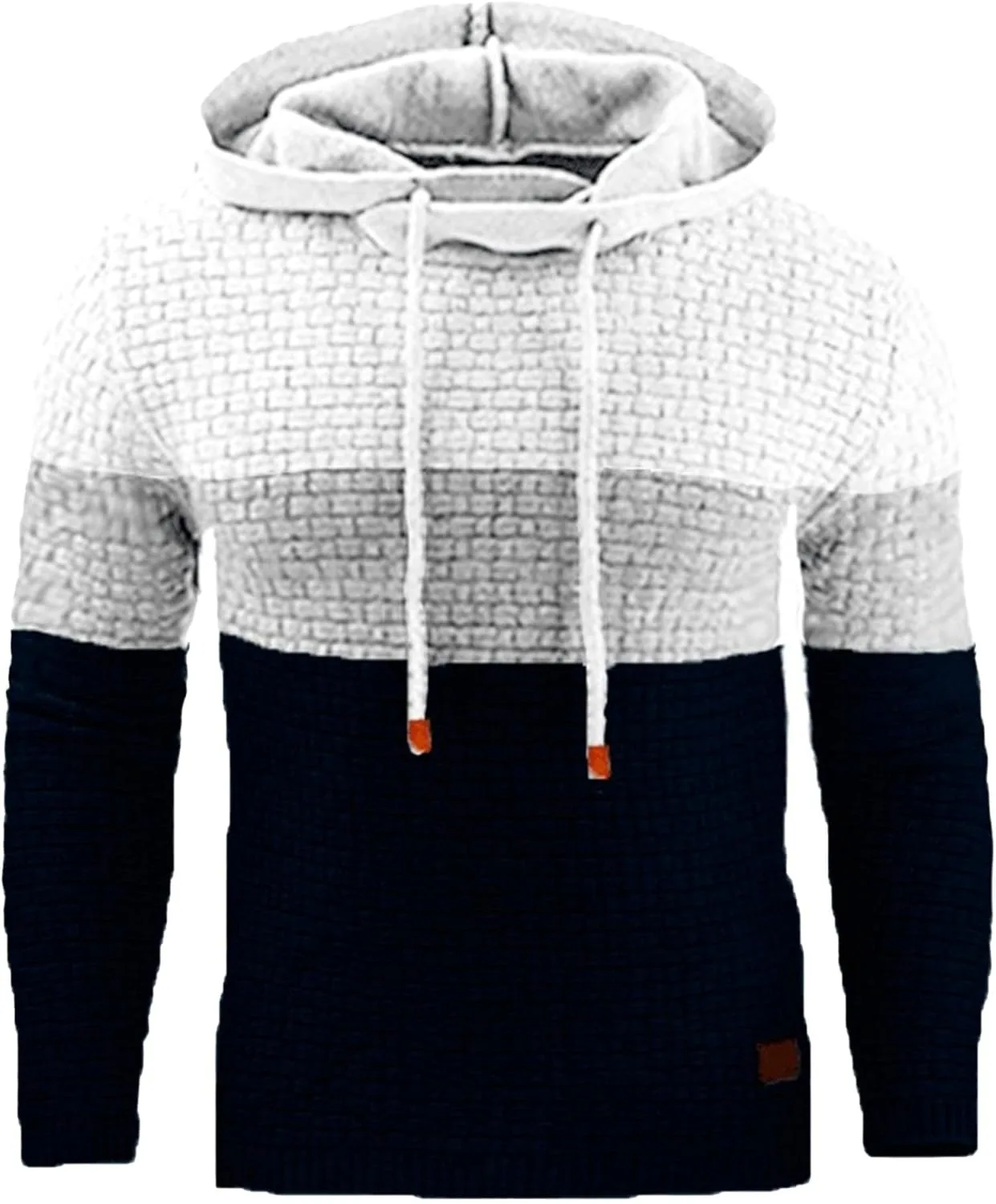 

Мужская толстовка с капюшоном Maiyifu-GJ, длинный рукав, вафельная вязка