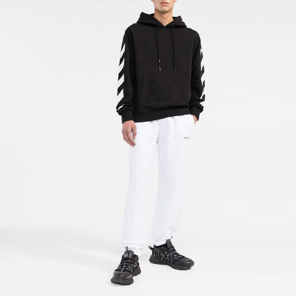 Толстовка men's ss22 arrow pattern printing loose fit autumn black Off-White, мультиколор — фото 2