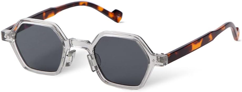 

Винтажные квадратные солнцезащитные очки с заклепками, черепаховой расцветки, для женщин и мужчин, ретро, ​​черные с синими линзами, многоугольные солнцезащитные очки MTZJH, C8