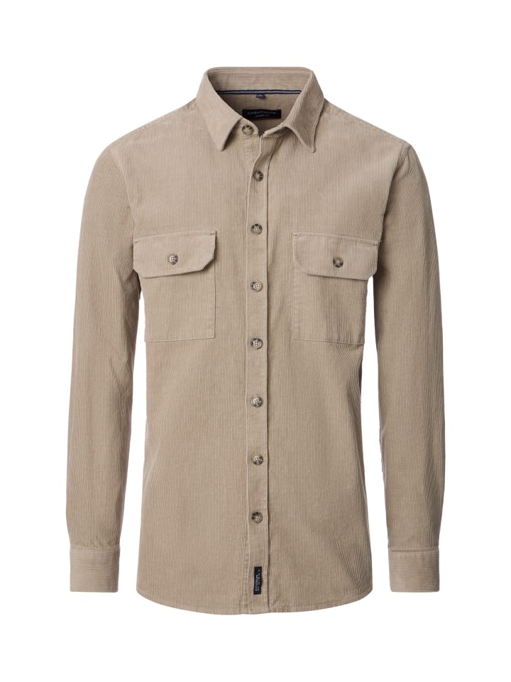 

Повседневная рубашка бежевого цвета CASAMODA