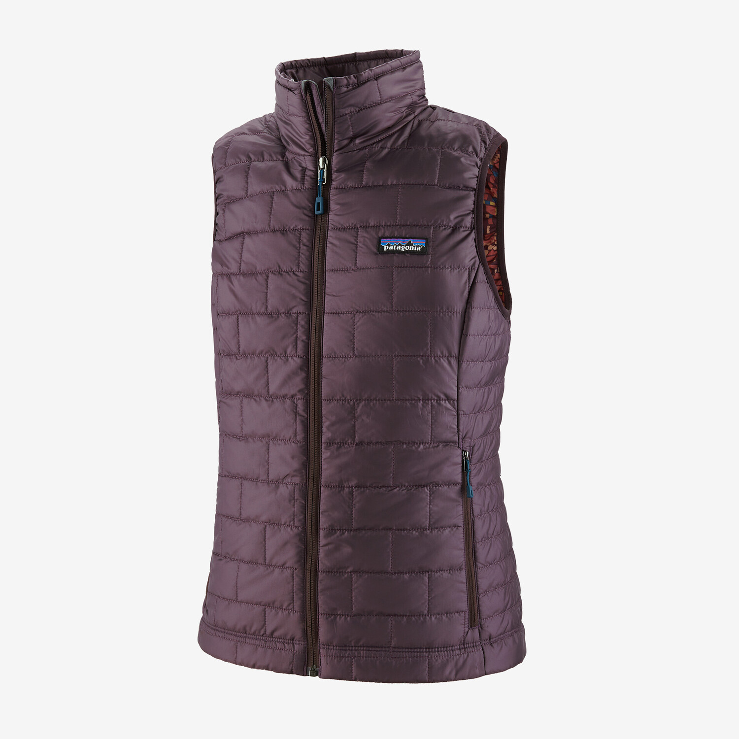 

Женский нано-пуховый жилет Patagonia, цвет Obsidian Plum