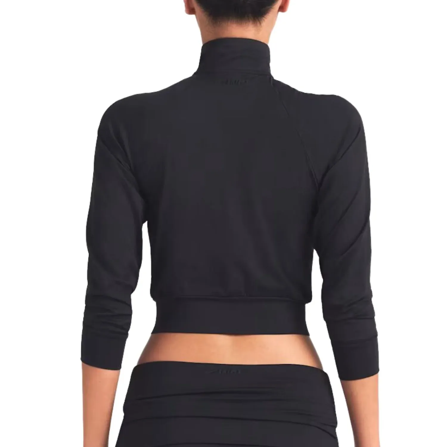 Куртка (WMNS) Nike x SKIMS Airy Track Jacket 'Obsidan', черный — фото 3