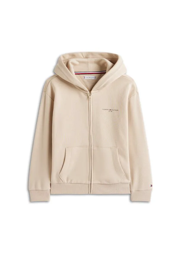 Толстовка на молнии из флиса с начесом и капюшоном Tommy Hilfiger, Classic Beige — фото 3