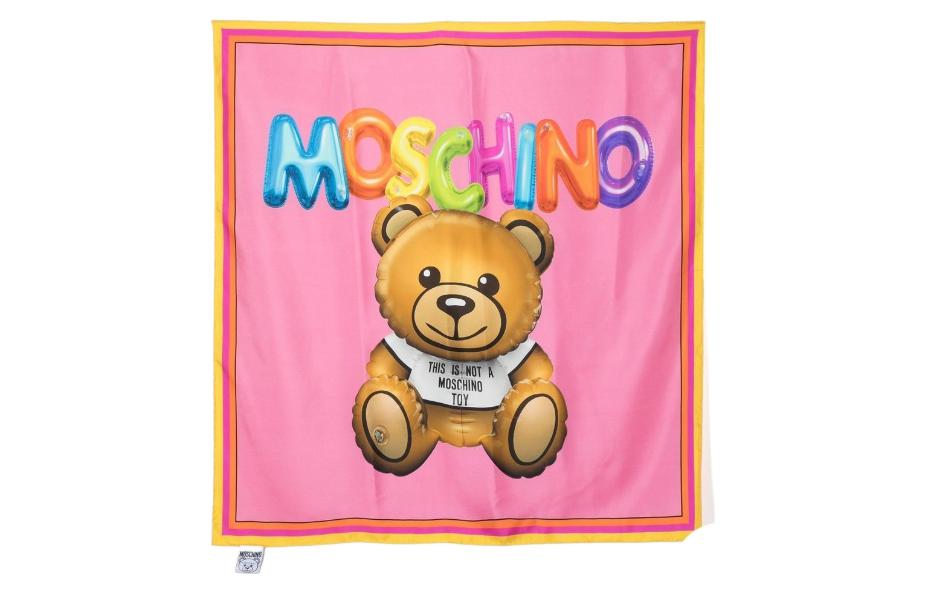 

MOSCHINO Шелковый шарф женский розовый