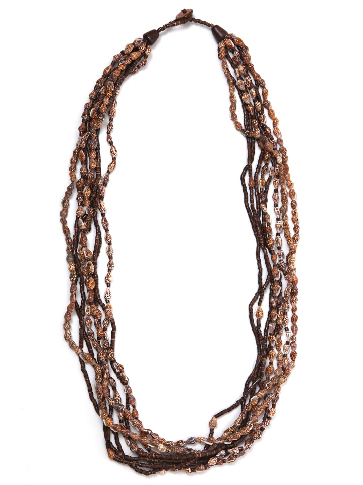 

Collezione alessandro Длинное ожерелье «Ларина» коричневого цвета