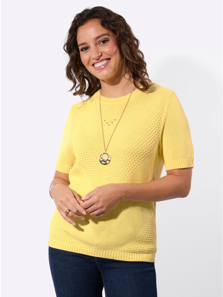 

Свитер с короткими рукавами лимонного цвета WITT WEIDEN