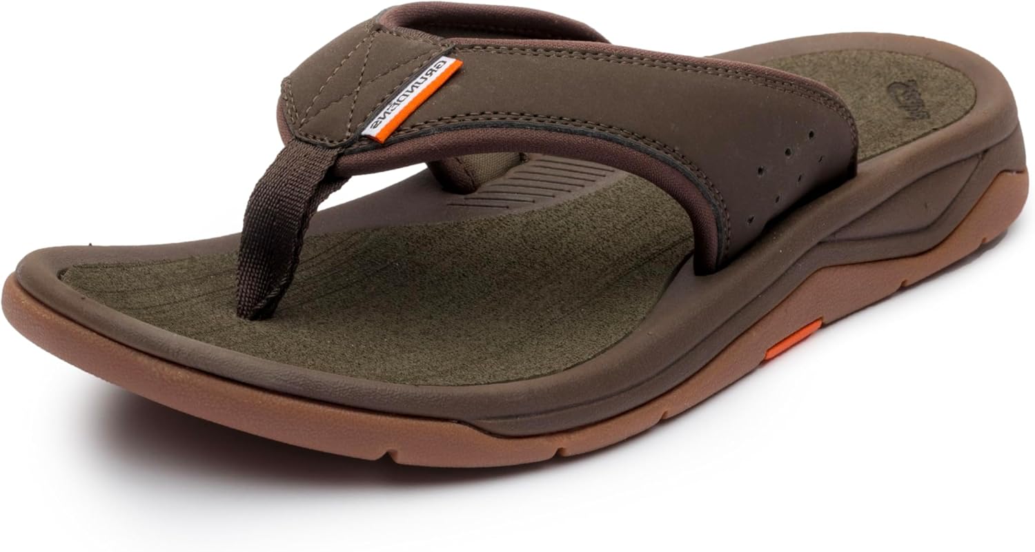 

Мужские сандалии Grundns DECK-BOSS, Прочные и поддерживающие Grundens, темно-коричневый