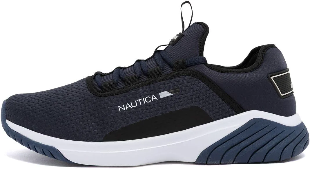 Мужские кроссовки Nautica - стильная и комфортная повседневная обувь для модной ходьбы и бега | Атлетическая обувь на шнуровке, черный — фото 2